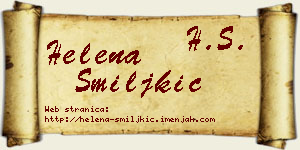 Helena Smiljkić vizit kartica